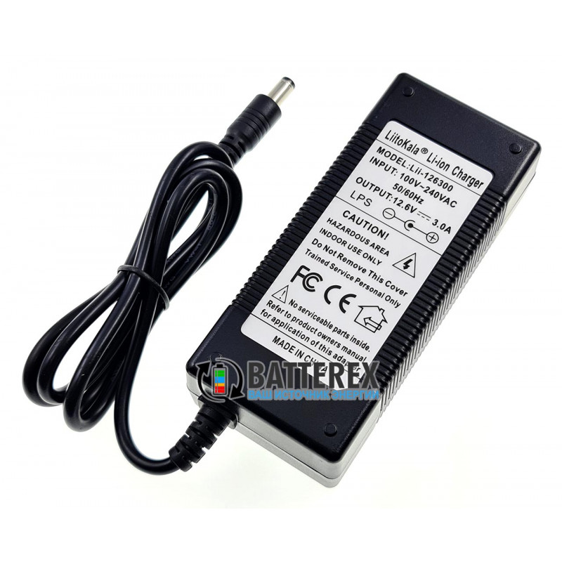 LiitoKala Lii-126300 - зарядное устройство Li-ion аккумуляторов 12,6V (3S) 3A