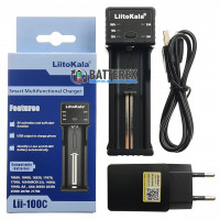 LiitoKala Lii-100C + USB Liitokala 5V 2A - зарядное устройство для NiMH и Li-ion аккумуляторов с функцией Повербанк и током заряда до 2А + сетевой USB адаптер LiitoKala Lii-100C + USB Liitokala 5V 2A - зарядное устройство для NiMH и Li-ion аккумуляторов с функцией Повербанк и током заряда до 2А + сетевой USB адаптер