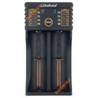 LiitoKala Lii-202 - универсальная зарядка на 2 канала с функцией PowerBank и выбором тока заряда для NiMH, Li-ion и LiFePO4 аккумуляторов