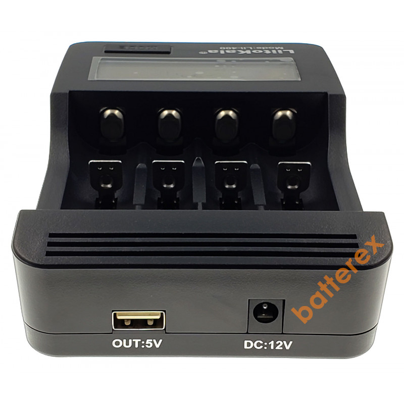 LiitoKala Lii-400 - зарядное устройство на 4 аккумулятора AA, AAA, Li-ion с функцией PowerBank и выбором тока заряда LiitoKala Lii-400 - зарядное устройство на 4 аккумулятора AA, AAA, Li-ion с функцией PowerBank и выбором тока заряда