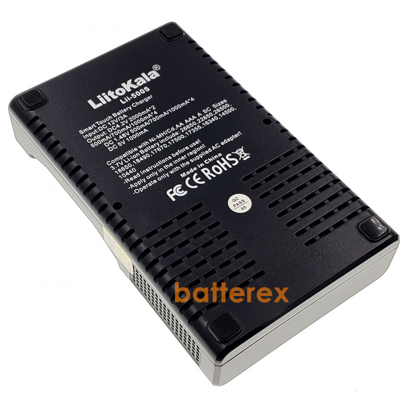 Интеллектуальное зарядное устройство LiitoKala Lii500S для AA, AAA и Li-ion аккумуляторов с разрядом, тестом и сенсорным управлением Интеллектуальное зарядное устройство LiitoKala Lii500S для AA, AAA и Li-ion аккумуляторов с разрядом, тестом и сенсорным управлением