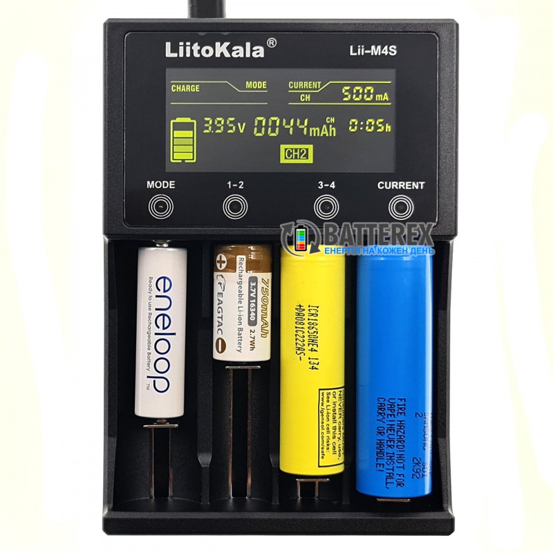 Интеллектуальное зарядное устройство LiitoKala Lii-M4S + оригинальный сетевой USB адаптер Liitokala 5V 2A Интеллектуальное зарядное устройство LiitoKala Lii-M4S + оригинальный сетевой USB адаптер Liitokala 5V 2A