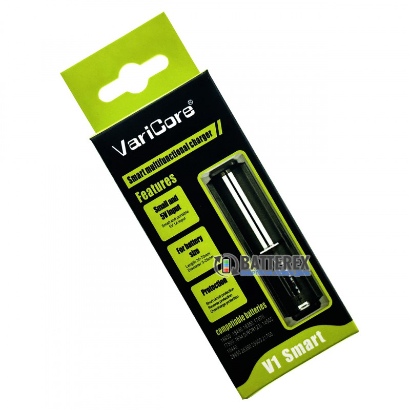Зарядное устройство VariCore V1 для Li-ion аккумуляторов 18650, 21700, 26650, 14500, 16340 и др. размеров