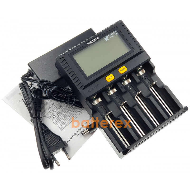 MIBOXER C4-12 V2 Upgrade - новая версия 4-канальной зарядка для Li-ion, LiFePO4, Ni-MH аккумуляторов с током заряда до 3А на канал, купить MIBOXER C4-12 Новая версия MIBOXER C4-12 V2 Upgrade - новая версия 4-канальной зарядка для Li-ion, LiFePO4, Ni-MH аккумуляторов с током заряда до 3А на канал, купить MIBOXER C4-12 Новая версия