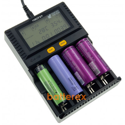 MIBOXER C4-12 V2 - новая версия - поддердка аккумуляторов Ni-MH/Li-ion/LiFePO4 - выбором тока заряда до 3А на канал. Гарантия 12 месяцев.
