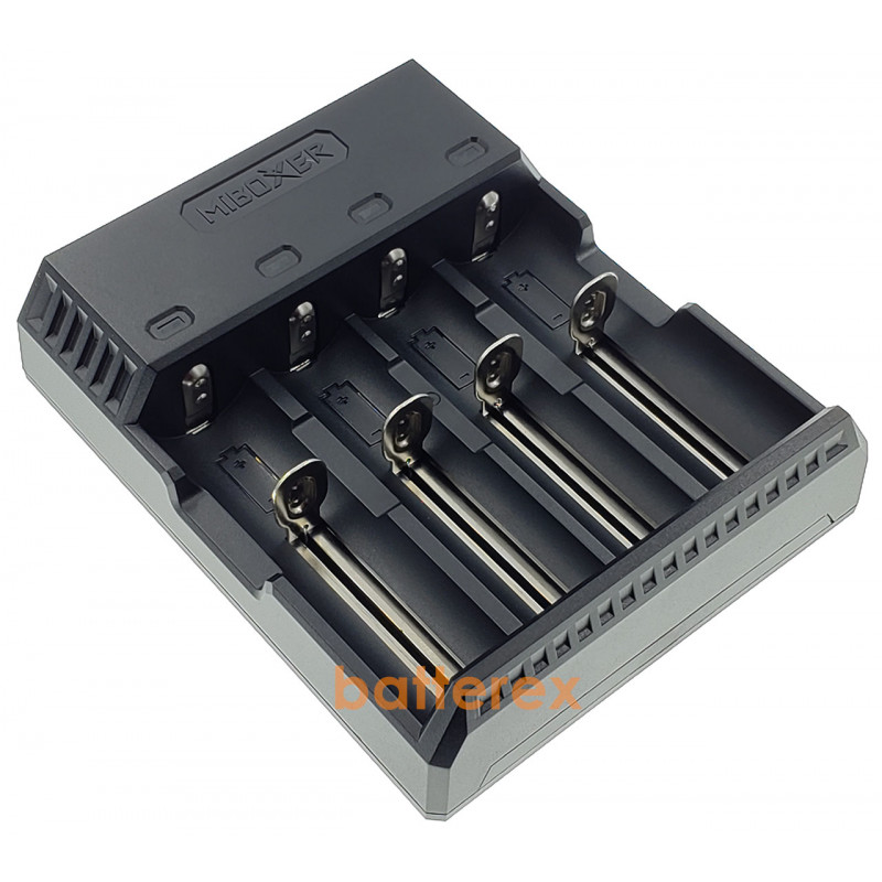 MIBOXER C4S - зарядка на 4 аккумулятора Li-ion/NiMH с током заряда до 1,5А с гарантией 12 месяцев