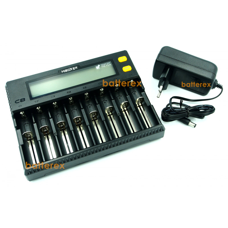 MIBOXER C8 - 8-канальное зарядное устройство для аккумуляторов Ni-MH, Ni-Cd, Li-ion, LiFePO4 MIBOXER C8 - 8-канальное зарядное устройство для аккумуляторов Ni-MH, Ni-Cd, Li-ion, LiFePO4