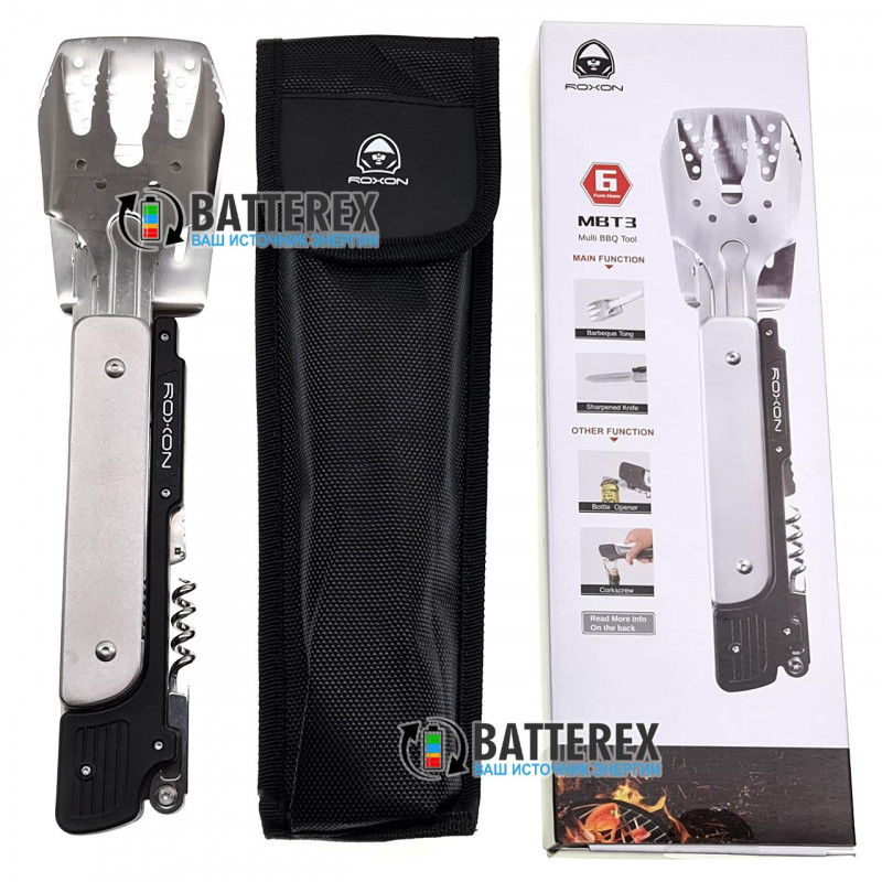 Раскладной набор для барбекю Roxon Multi BBQ Tool MBT3 S601 Раскладной набор для барбекю Roxon Multi BBQ Tool MBT3 S601