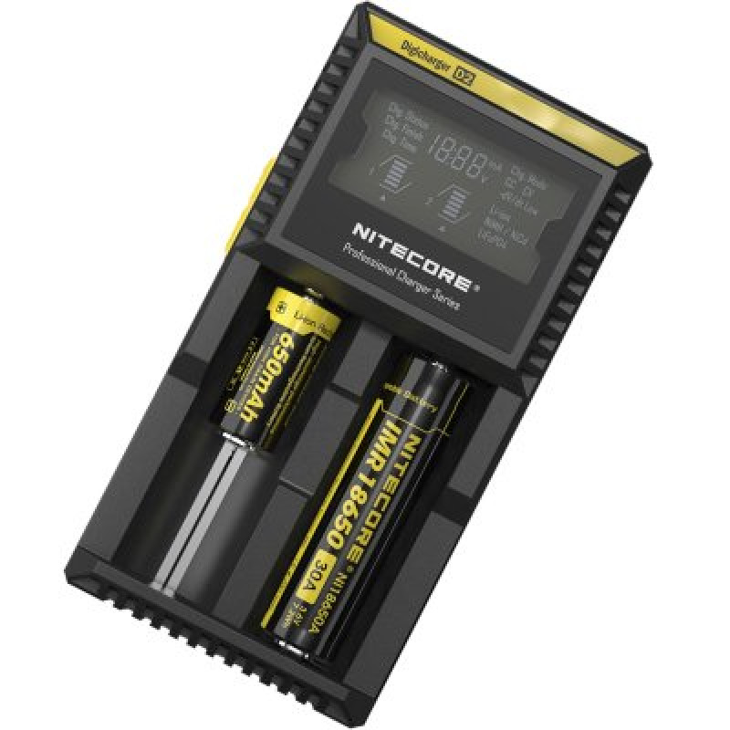 Nitecore Digicharger D2 - универсальное зарядное устройство + автоадаптер