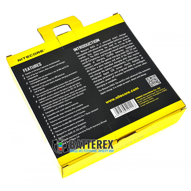 Nitecore Digicharger D4 - универсальное зарядное устройство + автоадаптер Nitecore Digicharger D4 - универсальное зарядное устройство + автоадаптер