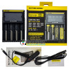 Nitecore Digicharger D4 - универсальное зарядное устройство + автоадаптер Nitecore Digicharger D4 - универсальное зарядное устройство + автоадаптер