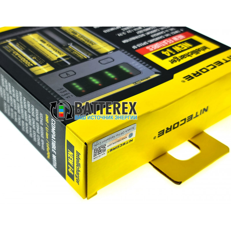 Nitecore Intellicharger NEW i4 универсальная зарядка для Li-ion/LiFePO4/Ni-MH Nitecore Intellicharger NEW i4 универсальная зарядка для Li-ion/LiFePO4/Ni-MH
