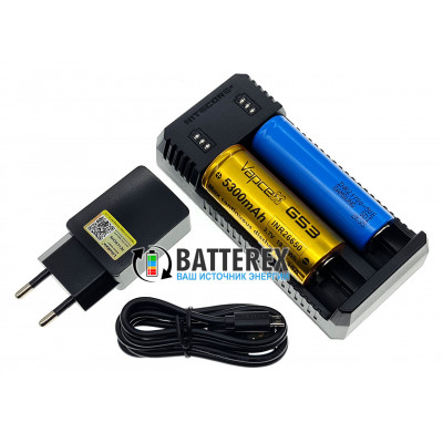 Nitecore UI2 - зарядка на 2 аккумулятора Li-ion (18650, 21700, 14500 и др.) + сетевой USB адаптер Liitokala 5V 2A Nitecore UI2 - зарядка на 2 аккумулятора Li-ion (18650, 21700, 14500 и др.) + сетевой USB адаптер Liitokala 5V 2A