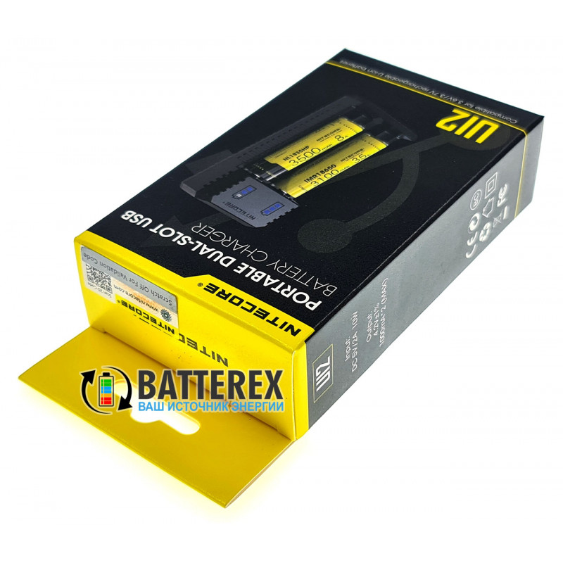 Зарядное устройство Nitecore UI2 на 2 Li-ion аккумулятора 18650, 21700, 18500, 14500, 26650 Зарядное устройство Nitecore UI2 на 2 Li-ion аккумулятора 18650, 21700, 18500, 14500, 26650