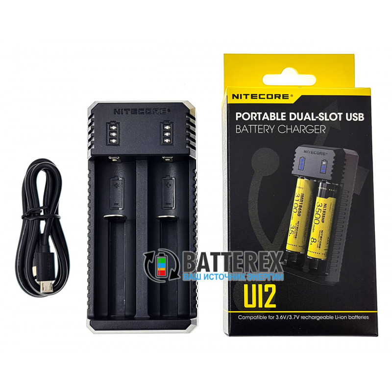 Зарядное устройство Nitecore UI2 на 2 Li-ion аккумулятора 18650, 21700, 18500, 14500, 26650 Зарядное устройство Nitecore UI2 на 2 Li-ion аккумулятора 18650, 21700, 18500, 14500, 26650