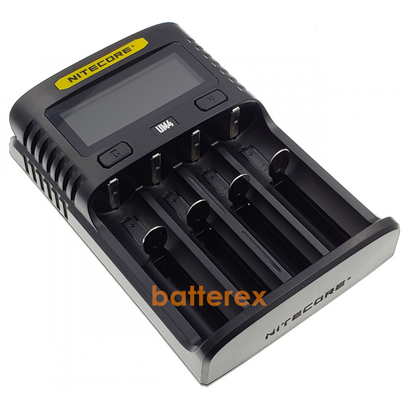 Универсальная зарядка Nitecore UM4 на 4 канала с подключением через USB Универсальная зарядка Nitecore UM4 на 4 канала с подключением через USB