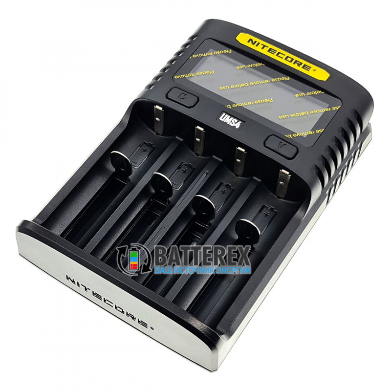 Быстрая универсальная зарядка Nitecore UMS4 на 4 канала с током заряда до 3А и подключением через USB Быстрая универсальная зарядка Nitecore UMS4 на 4 канала с током заряда до 3А и подключением через USB