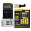 Быстрая универсальная зарядка Nitecore UMS4 на 4 канала с током заряда до 3А и подключением через USB Быстрая универсальная зарядка Nitecore UMS4 на 4 канала с током заряда до 3А и подключением через USB