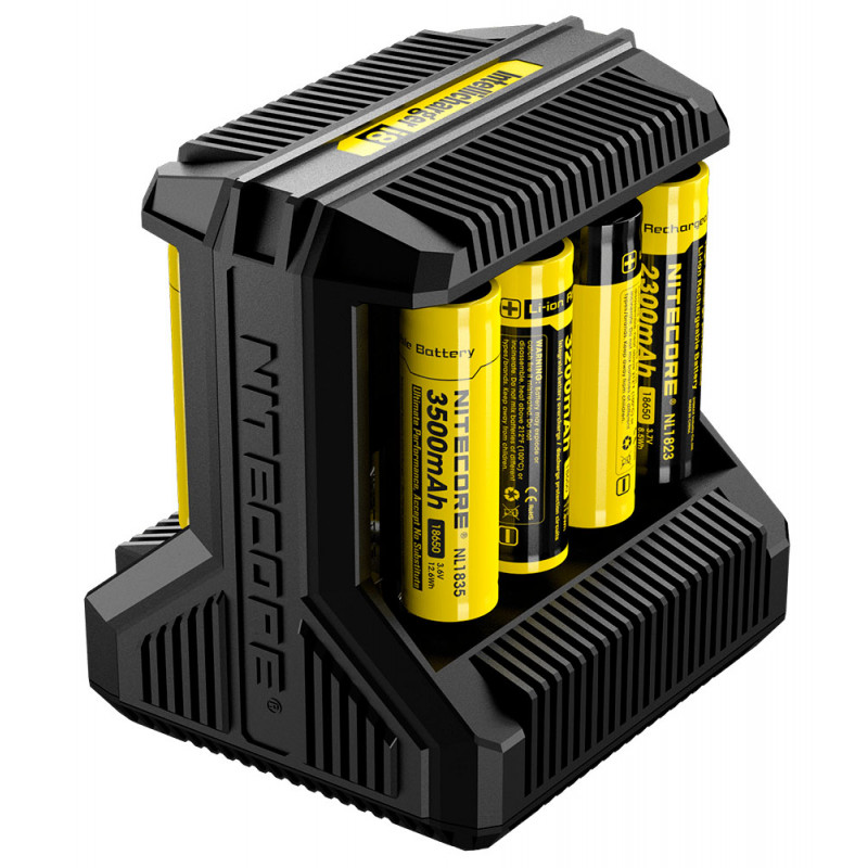 Универсальная зарядка Nitecore Intellicharger i8 на 8 каналов для аккумуляторов AA/AAA/C/D/1865026650/20700 и др. (Li-ion и Ni-MH)