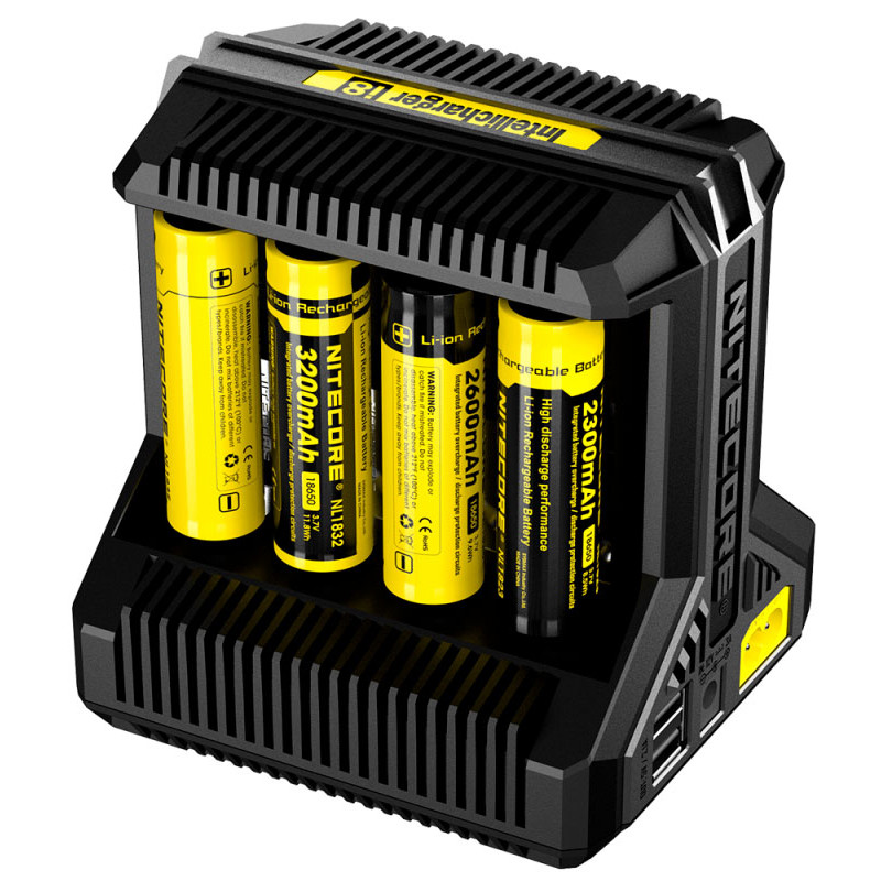 Универсальная зарядка Nitecore Intellicharger i8 на 8 каналов для аккумуляторов AA/AAA/C/D/1865026650/20700 и др. (Li-ion и Ni-MH) Универсальная зарядка Nitecore Intellicharger i8 на 8 каналов для аккумуляторов AA/AAA/C/D/1865026650/20700 и др. (Li-ion и Ni-MH)