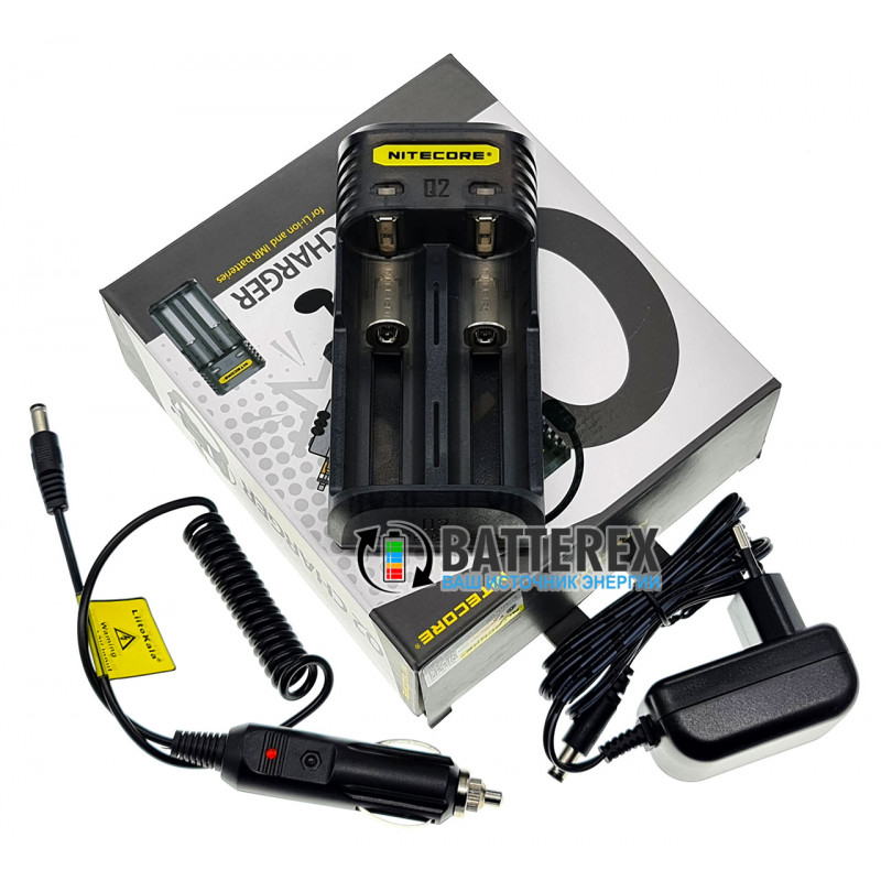 Зарядное устройство Nitecore Q2 Blackberry чёрного цвета на 2 канала для Li-ion/IMR аккумуляторов (ток заряда 1А/2А) Зарядное устройство Nitecore Q2 Blackberry чёрного цвета на 2 канала для Li-ion/IMR аккумуляторов (ток заряда 1А/2А)