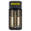 Зарядное устройство Nitecore Q2 Blackberry чёрного цвета на 2 канала для Li-ion/IMR аккумуляторов (ток заряда 1А/2А) Зарядное устройство Nitecore Q2 Blackberry чёрного цвета на 2 канала для Li-ion/IMR аккумуляторов (ток заряда 1А/2А)