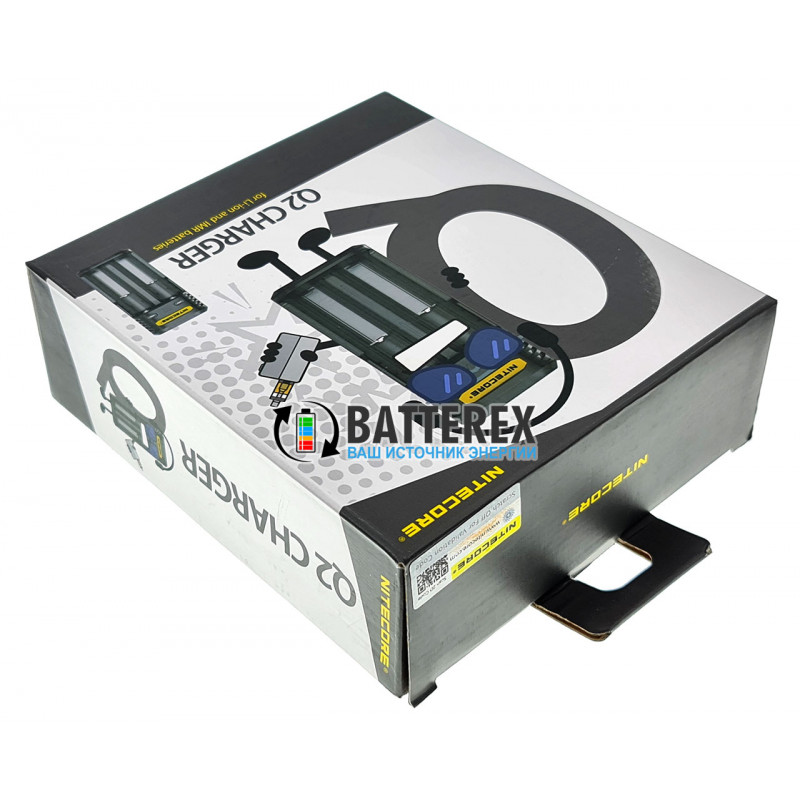Зарядное устройство Nitecore Q2 Blackberry чёрного цвета на 2 канала для Li-ion/IMR аккумуляторов (ток заряда 1А/2А) Зарядное устройство Nitecore Q2 Blackberry чёрного цвета на 2 канала для Li-ion/IMR аккумуляторов (ток заряда 1А/2А)