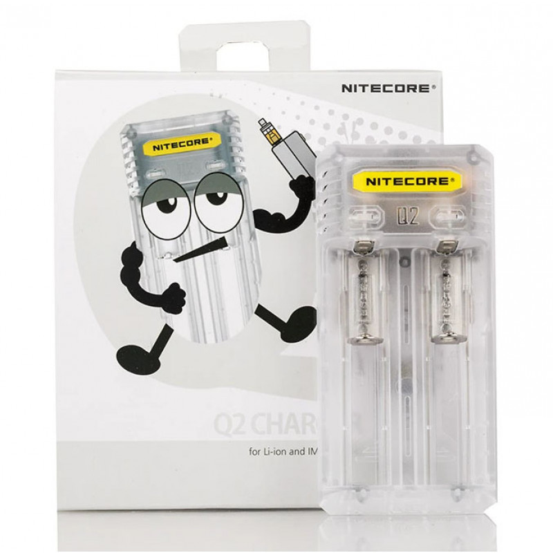 Зарядное устройство Nitecore Q2 Lemonade белого цвета на 2 канала для Li-ion/IMR аккумуляторов (ток заряда 1А/2А)