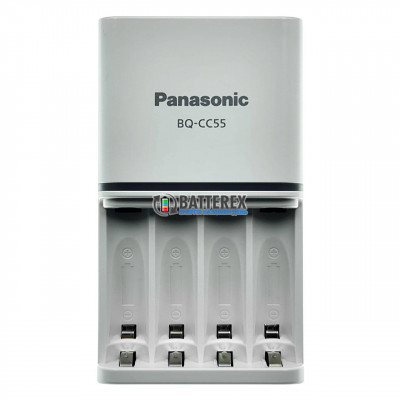 Panasonic Eneloop BQ-CC55E Smart&Quick EcoBox - быстрое зарядное устройство с цветной индикацией уровня заряда аккумуляторов Panasonic Eneloop BQ-CC55E Smart&Quick EcoBox - быстрое зарядное устройство с цветной индикацией уровня заряда аккумуляторов