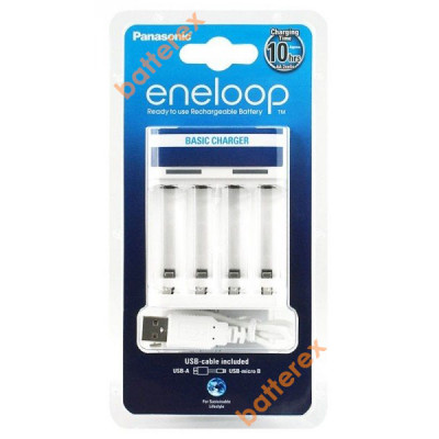 Panasonic Eneloop BQ-CC61E Basic USB Charger - USB-зарядное устройство для АА/ААА аккумуляторов Panasonic Eneloop BQ-CC61E Basic USB Charger - USB-зарядное устройство для АА/ААА аккумуляторов