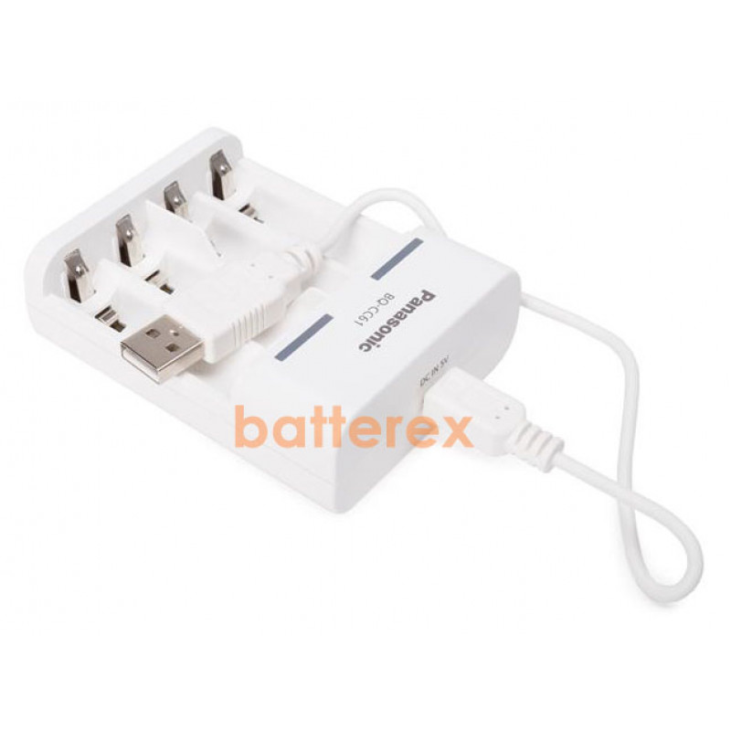 Зарядное устройство Panasonic Eneloop BQ-CC61E Basic USB Charger для АА/ААА аккумуляторов Зарядное устройство Panasonic Eneloop BQ-CC61E Basic USB Charger для АА/ААА аккумуляторов