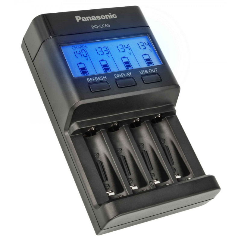 Продвинутое интеллектуальное зарядное устройство Panasonic Eneloop BQ-CC65 Advanced Charger Продвинутое интеллектуальное зарядное устройство Panasonic Eneloop BQ-CC65 Advanced Charger