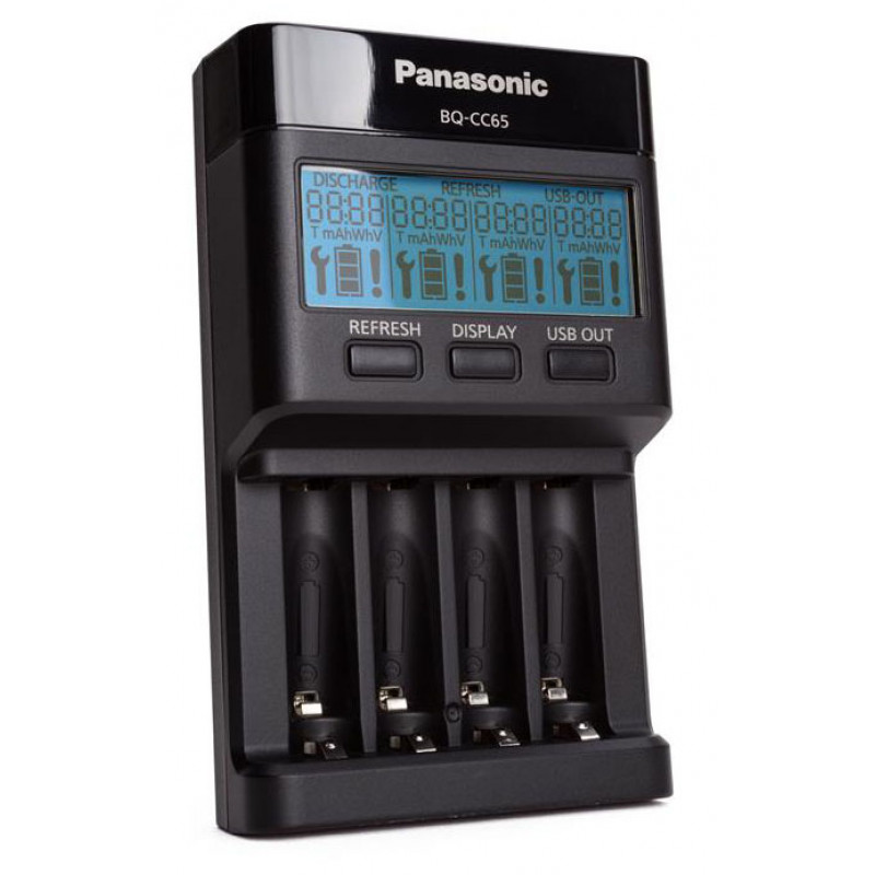 Продвинутое интеллектуальное зарядное устройство Panasonic Eneloop BQ-CC65 Advanced Charger