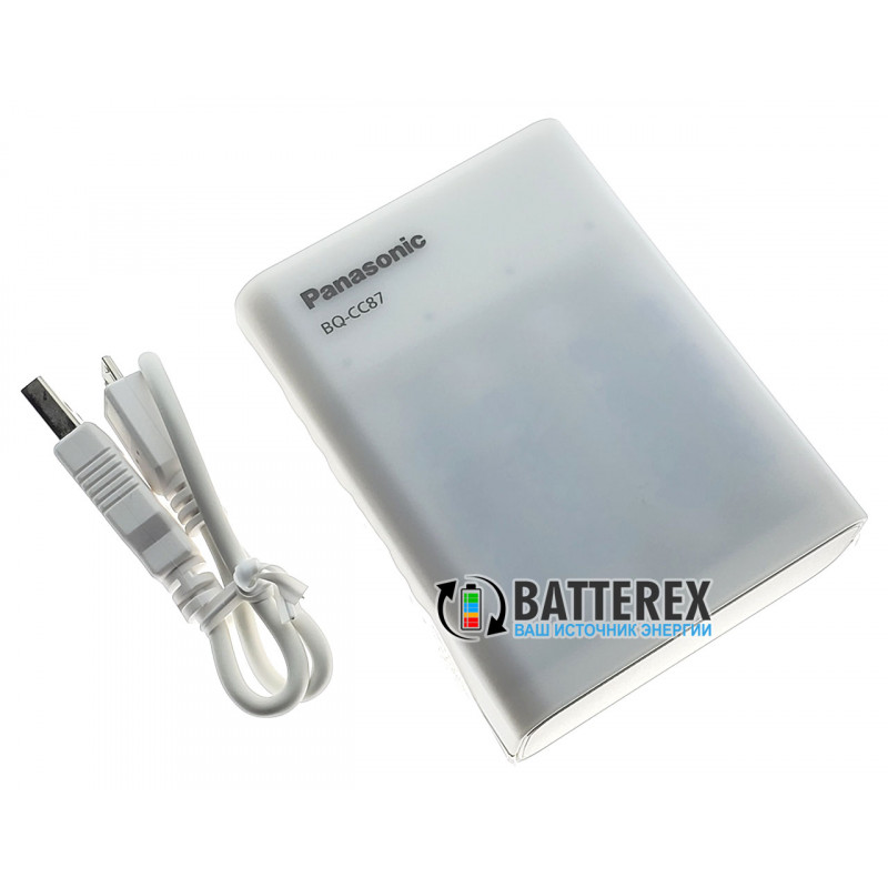 Зарядное устройство - повербанк Panasonic Eneloop BQ-CC87 + 4 аккумулятора AA Panasonic Eneloop 2000mah