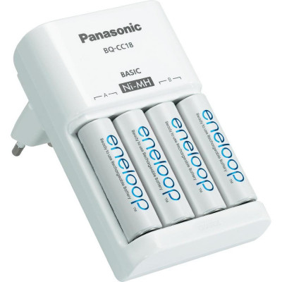 Фирменный комплект Panasonic Eneloop BQ-CC51E Basic Charger Kit: зарядное устройство + 4 аккумулятора AA Panasonic Eneloop 2000mah Фирменный комплект Panasonic Eneloop BQ-CC51E Basic Charger Kit: зарядное устройство + 4 аккумулятора AA Panasonic Eneloop 2000mah