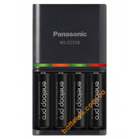 Быстрое зарядное устройство Panasonic Eneloop BQ-CC55E Smart&Quick + 4 аккумулятора AA Panasonic Eneloop Pro 2600mah