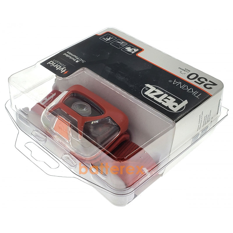 Налобный фонарь Petzl Tikkina 250 lumens Red (3 AAA, 3 режима, 120 часов) - оригинал