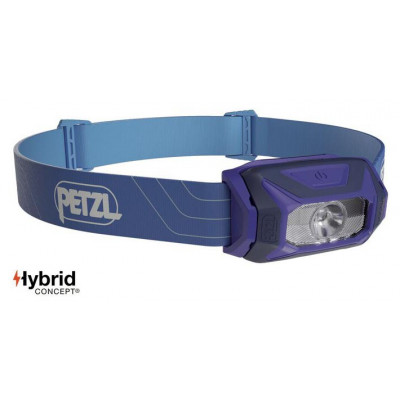 Фонарь налобный Petzl Tikkina 300 Lm Blue - питание 3 AAA - 3 уровня яркости - до 100 часов работы на одном заряде - Оригинал