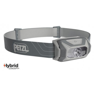 Фонарь налобный Petzl Tikkina 300 Lm Grey - питание 3 AAA - 3 уровня яркости - до 100 часов работы на одном заряде - Оригинал
