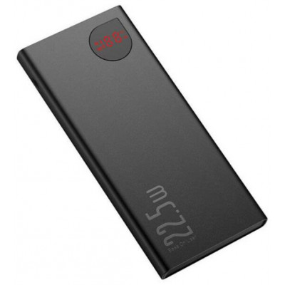 Повербанк Baseus Adaman Metal Black PPIMDA-B0A 10000mAh 22.5W с быстрым зарядом QC 3.0 и PD