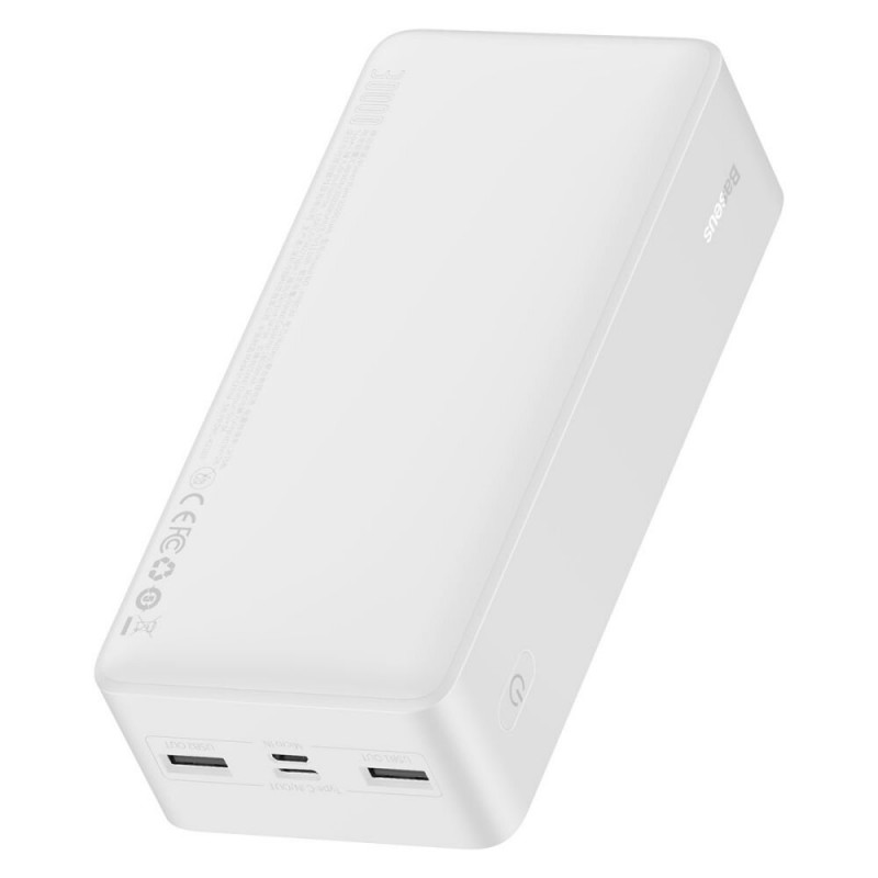 Повербанк Baseus Bipow PPDML-K02 30000mAh 15W белый Повербанк Baseus Bipow PPDML-K02 30000mAh 15W белый