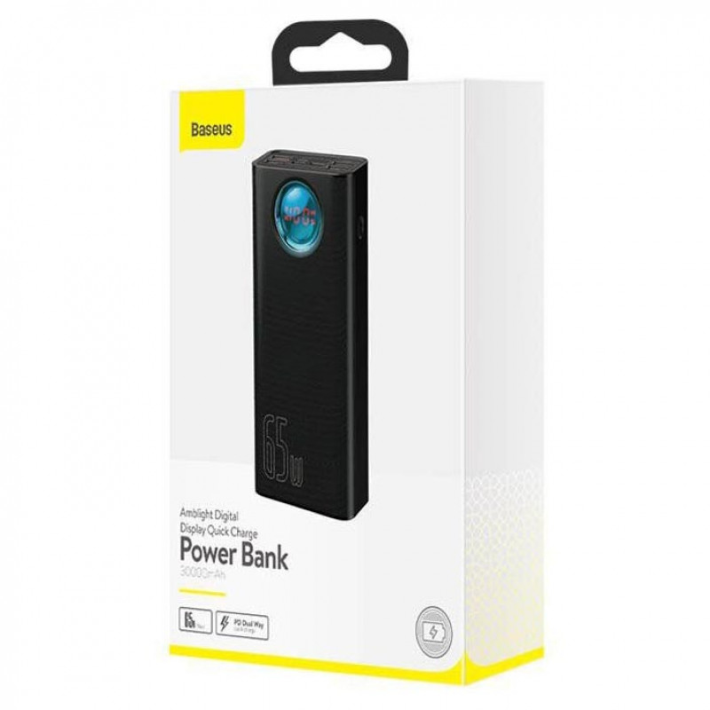 Повербанк Baseus Amblight PPLG-A01 30000mAh 65W Black Повербанк Baseus Amblight PPLG-A01 30000mAh 65W Black