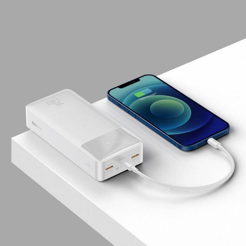 Повербанк Baseus Bipow PPDML-K02 30000mAh 15W белый Повербанк Baseus Bipow PPDML-K02 30000mAh 15W белый