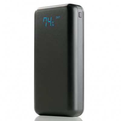 Повербанк EverActive Energy Bank EB-L20K 20000mAh - 2 порта USB 5V 2A, LED-индикатор уровня заряда