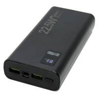 Повербанк HQ-Tech PD22.5W-20 Black 20000mAh 22.5W с быстрым зарядом QC 3.0 и PD Повербанк HQ-Tech PD22.5W-20 Black 20000mAh 22.5W с быстрым зарядом QC 3.0 и PD