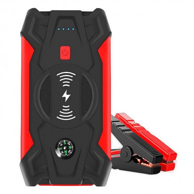 HQ-Tech High-Power 39800mAh Red - пусковое устройство для автомобиля с функциями повербанка, беспроводной зарядкой и фонариком