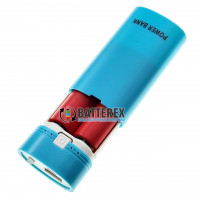 HQ-Tech PowerBank HY-708 Blue - повербанк на 2 аккумулятора 18650 с фонариком - цвет голубой HQ-Tech PowerBank HY-708 Blue - повербанк на 2 аккумулятора 18650 с фонариком - цвет голубой