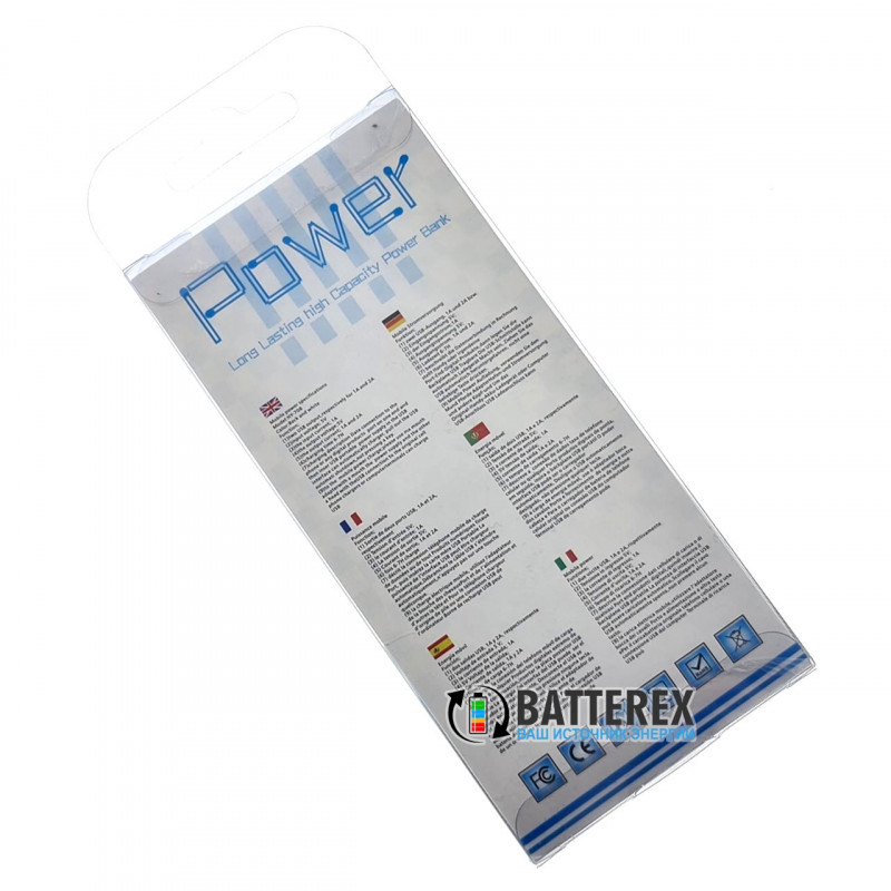 HQ-Tech PowerBank HY-708 - повербанк на 2 аккумулятора 18650 с фонариком - цвет белый HQ-Tech PowerBank HY-708 - повербанк на 2 аккумулятора 18650 с фонариком - цвет белый