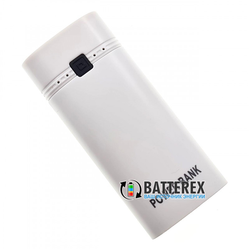 HQ-Tech PowerBank HY-708 - повербанк на 2 аккумулятора 18650 с фонариком - цвет белый HQ-Tech PowerBank HY-708 - повербанк на 2 аккумулятора 18650 с фонариком - цвет белый