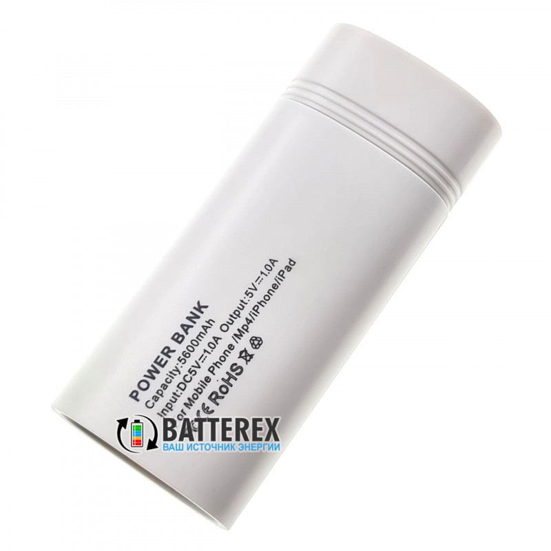 HQ-Tech PowerBank HY-708 - повербанк на 2 аккумулятора 18650 с фонариком - цвет белый HQ-Tech PowerBank HY-708 - повербанк на 2 аккумулятора 18650 с фонариком - цвет белый